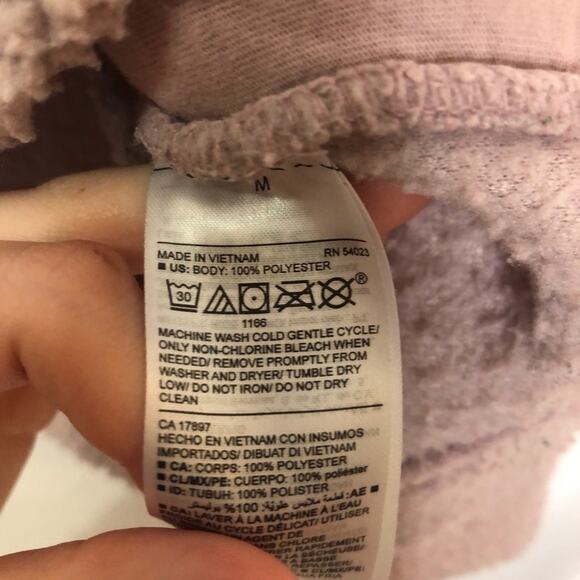 Old Navy Blush Pink Pullover Teddy Bear Sweater Womens M Fuzzy Cozy Warm - Picture 4 of 8